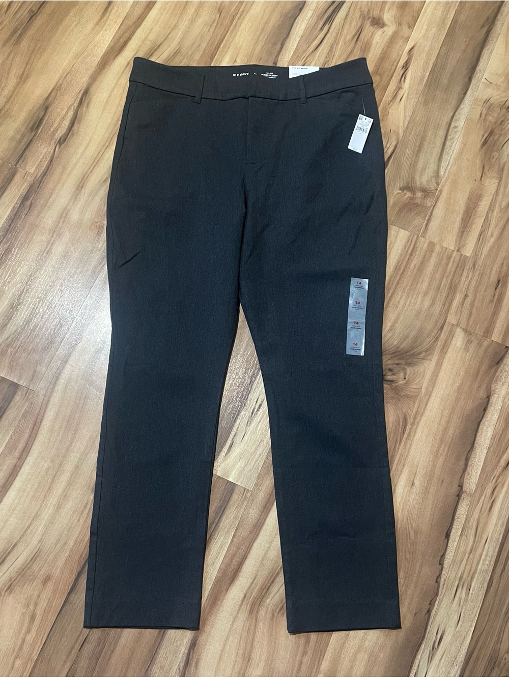 NWT Old Navy High Rise Pixie Ankle Dress Pants Dark Gray Size 14